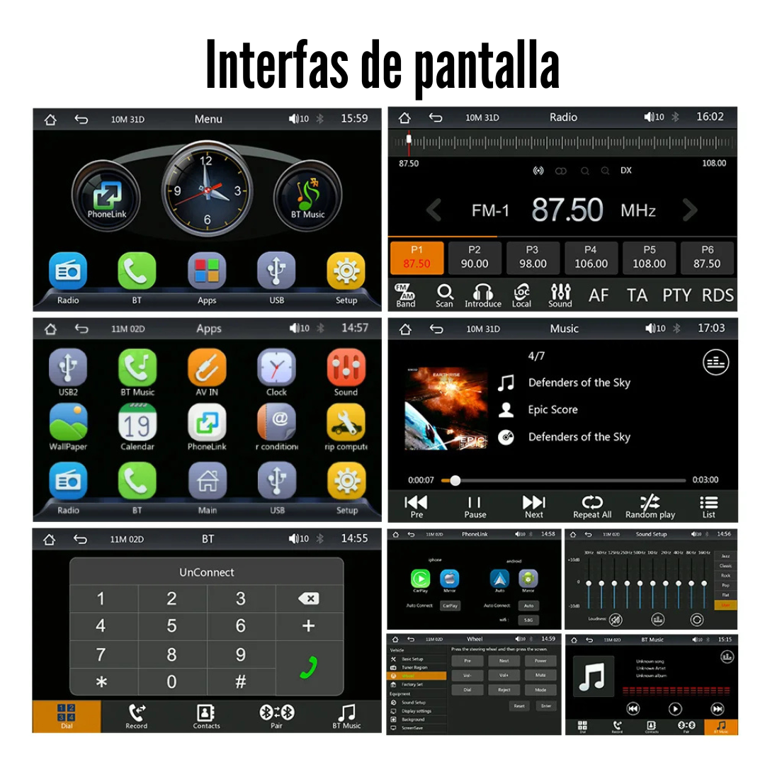 Auto Estéreo Multimedia Para VW/SEAT/Skoda/Passat/Golf/Polo, BQCC 7'' + Camara Trasera