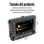 Auto Estéreo Multimedia Para VW/SEAT/Skoda/Passat/Golf/Polo, BQCC 7'' + Camara Trasera