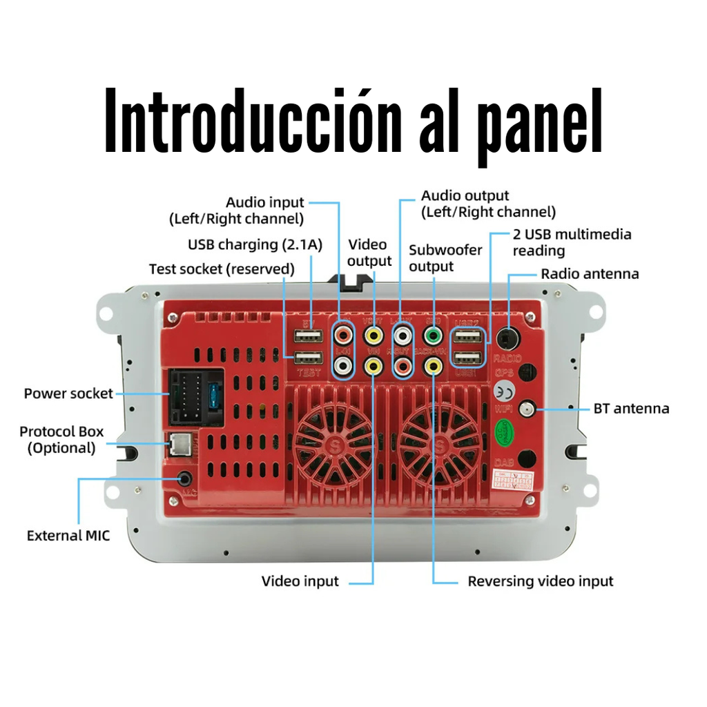 Auto Estéreo Multimedia Para VW/SEAT/Skoda/Passat/Golf/Polo, BQCC 7'' + Camara Trasera