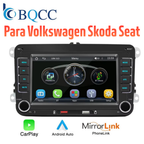 Auto Estéreo Multimedia Para VW/SEAT/Skoda/Passat/Golf/Polo, BQCC 7'' + Camara Trasera
