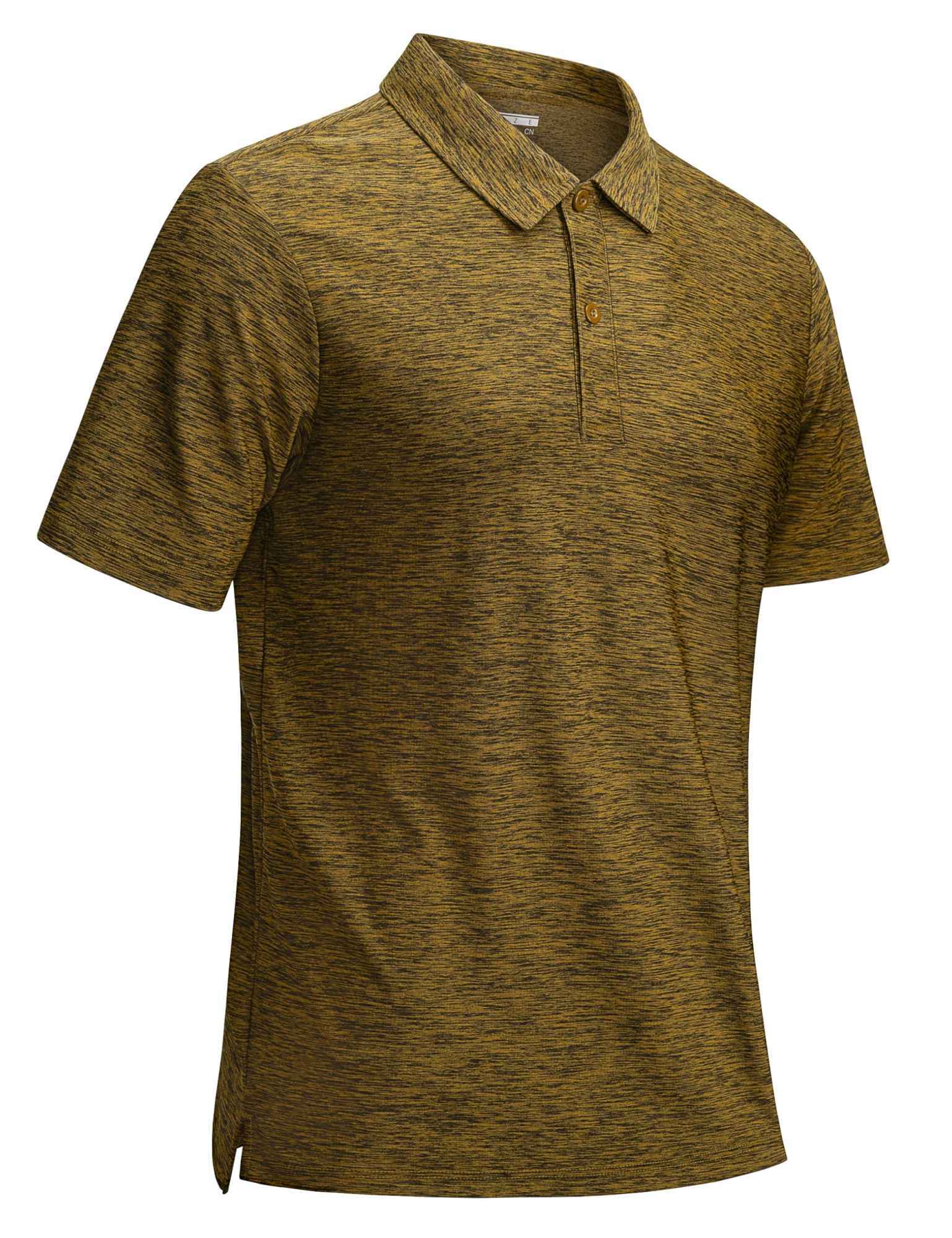 Playera polo jaspeado para hombre TACVASEN