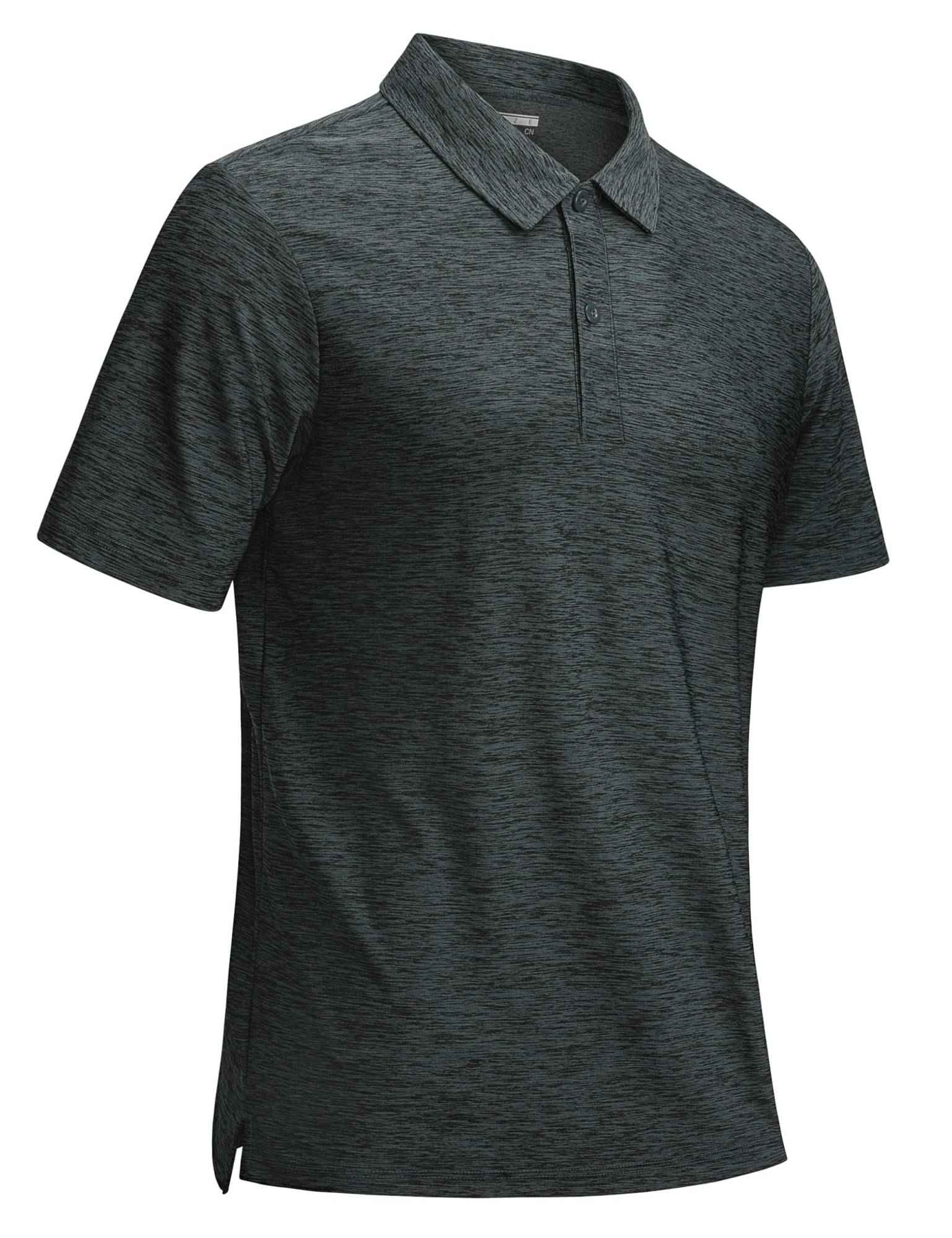 Playera polo jaspeado para hombre TACVASEN
