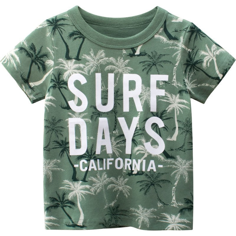 Playera de niños con diseño SURF DAYS