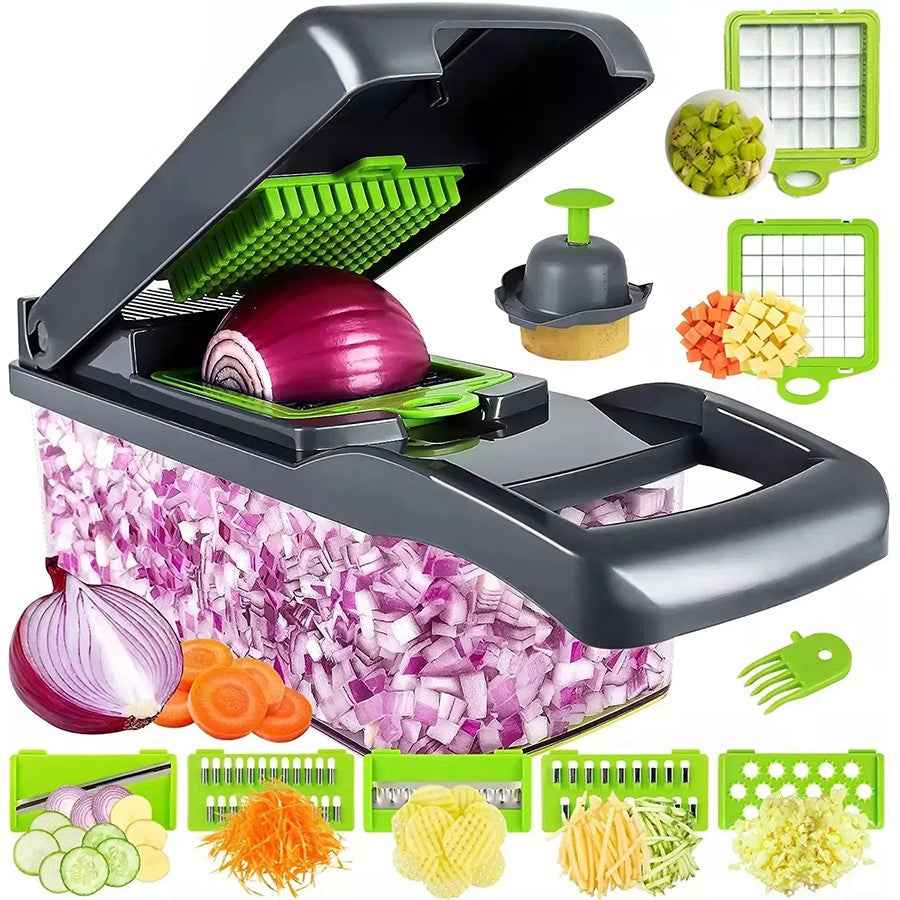 Picadora de verduras multifuncional 14 en 1