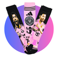 Calcetas del CF Inter. Miami, Sergio Ramos y Lionel Messi