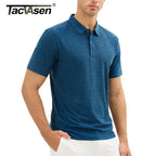 Playera polo jaspeado para hombre TACVASEN