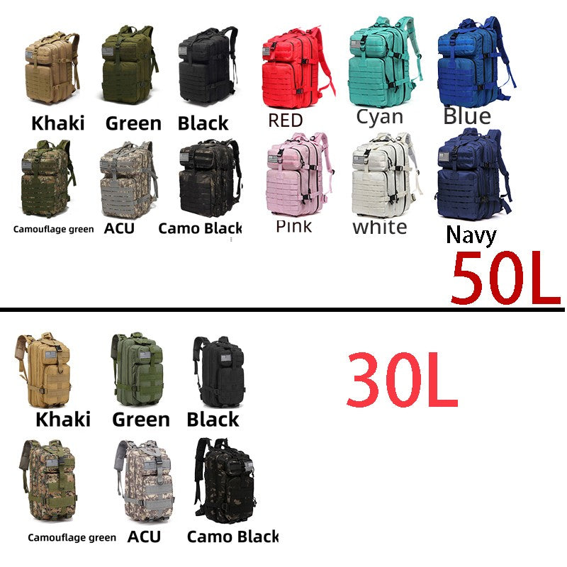 30L/50L 1000D Nylon impermeable Trekking pesca caza bolsa mochila mochilas al ai