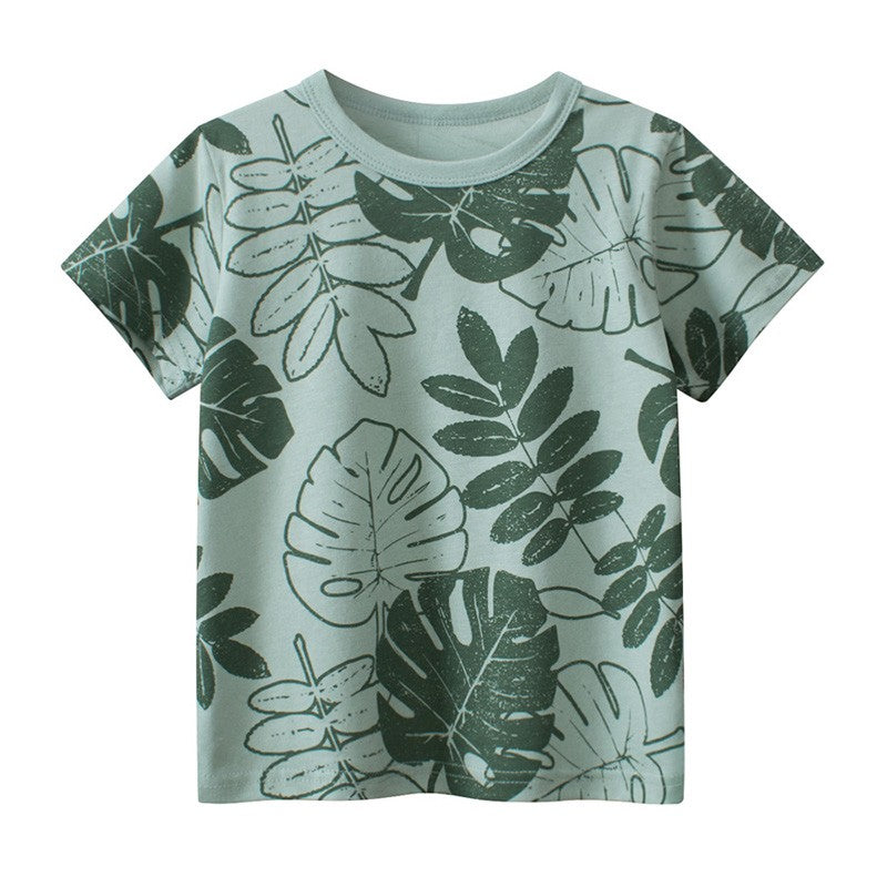 Playera de niños con estampado playero
