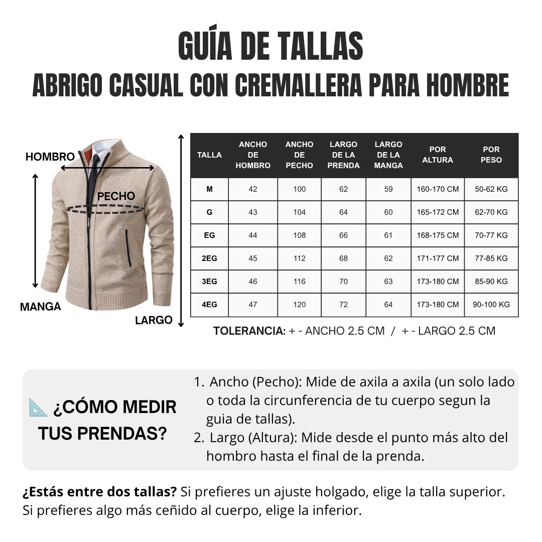 Guía de tallas