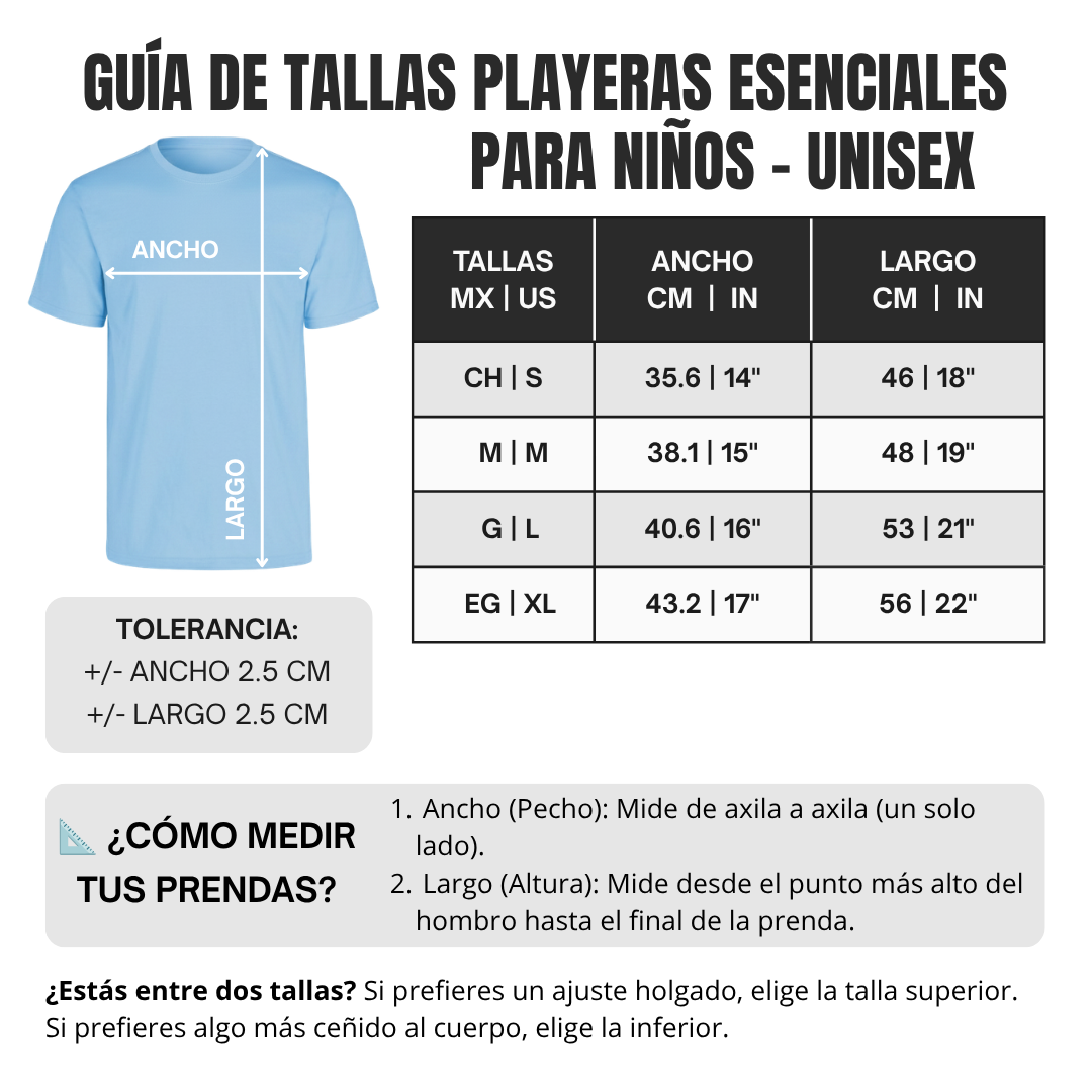 Guía de tallas