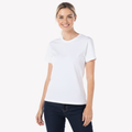 Playera Esencial Manga Corta Para Mujer Color Blanco
