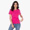Playera Esencial Manga Corta Para Mujer Color Fucsia