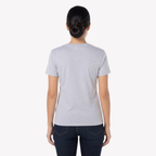Playera Esencial Manga Corta Para Mujer Color Gris Jaspe