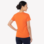 Playera Esencial Manga Corta Para Mujer Color Naranja