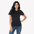 Playera Esencial Manga Corta Para Mujer Color Negro