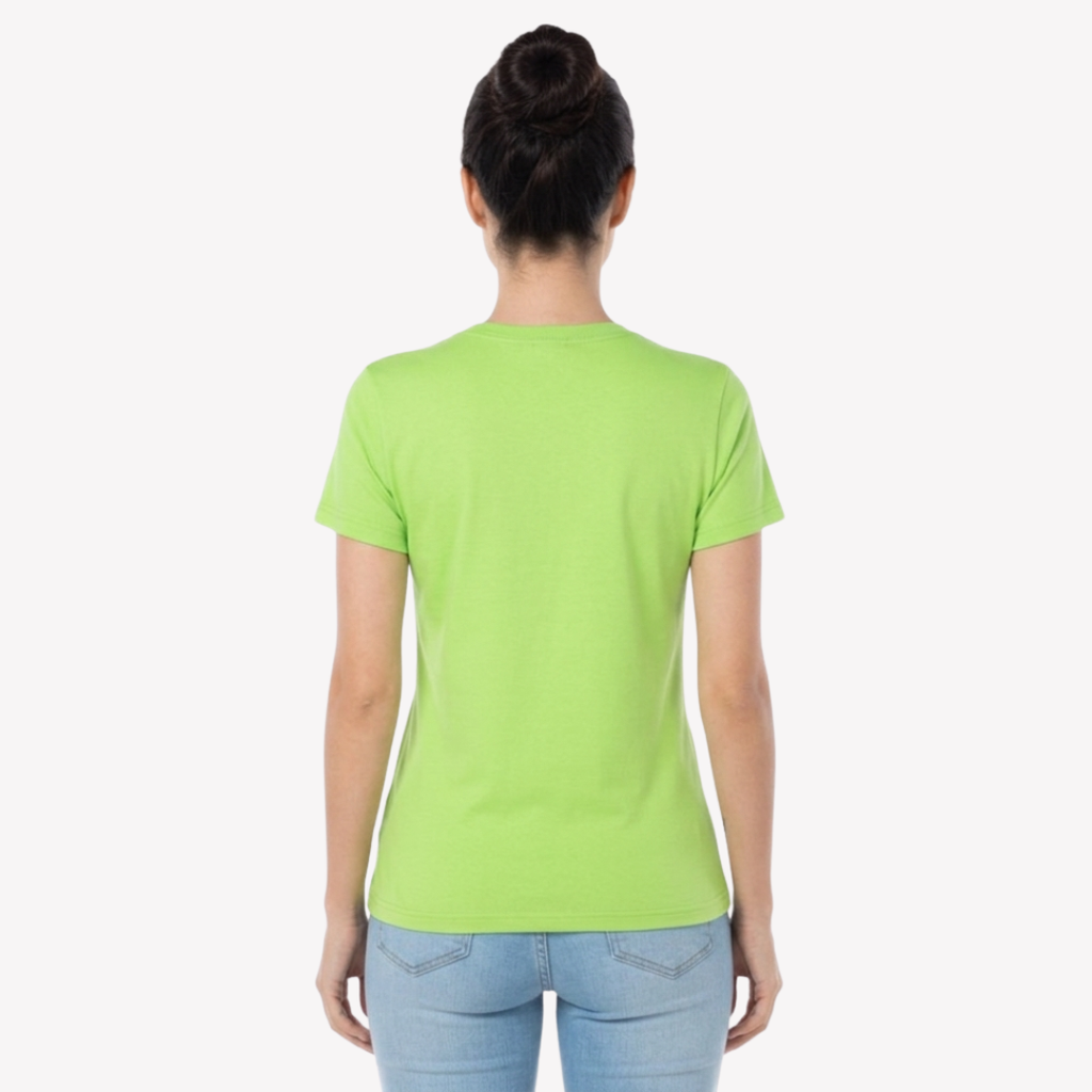 Playera Esencial Manga Corta Para Mujer Color Verde Lima