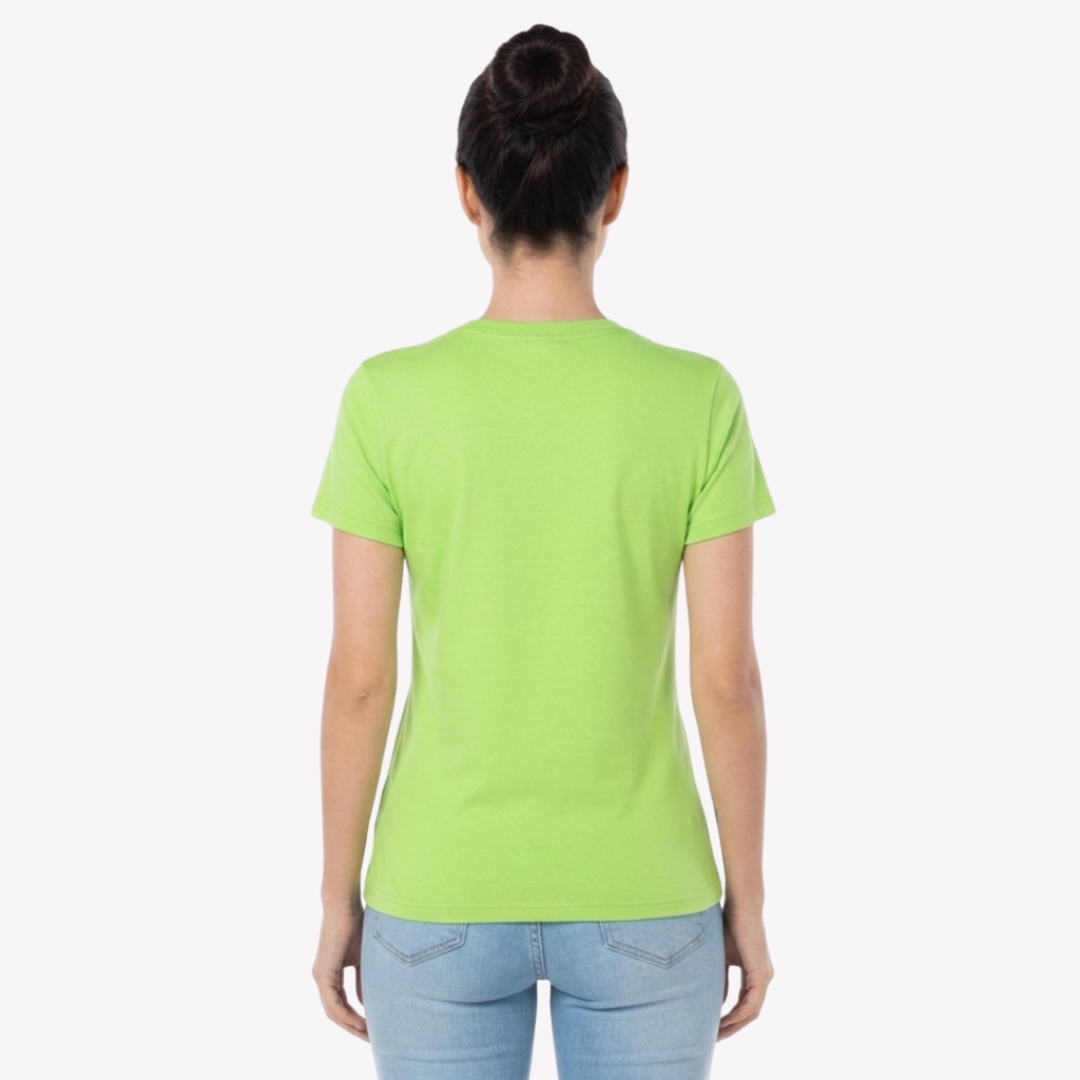 Playera Esencial Manga Corta Para Mujer Color Verde Lima