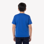 Playera Esencial Manga Corta Para Niño Unisex Color Royal