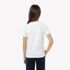 Playera Esencial Manga Corta Para Niño Unisex Color Blanco