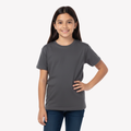Playera Esencial Manga Corta Para Niño Unisex Color Carbón