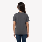 Playera Esencial Manga Corta Para Niño Unisex Color Carbón