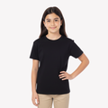 Playera Esencial Manga Corta Para Niño Unisex Color Negro