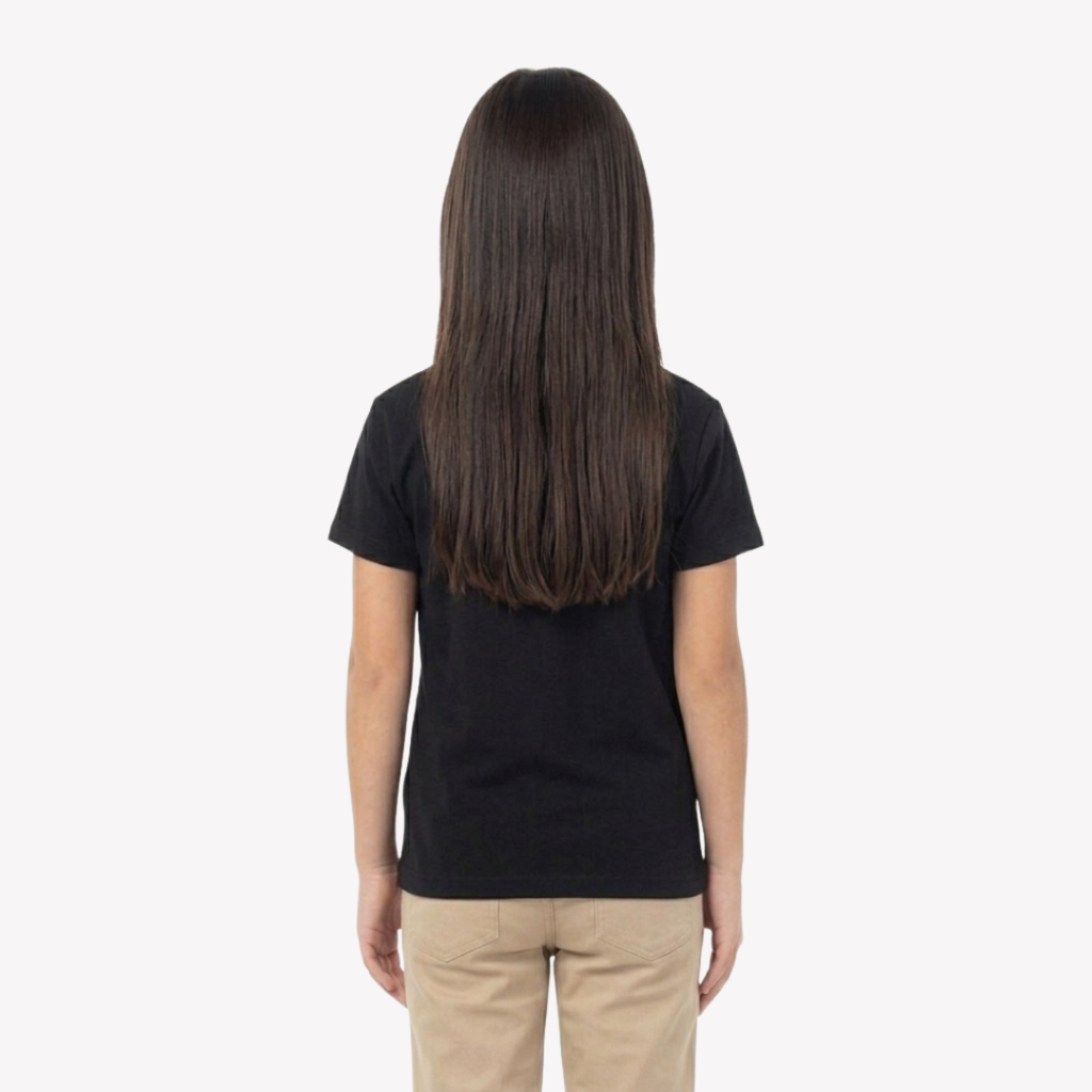 Playera Esencial Manga Corta Para Niño Unisex Color Negro