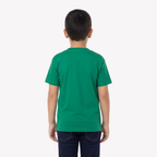 Playera Esencial Manga Corta Para Niño Unisex Color Verde Jade