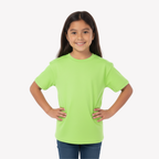 Playera Esencial Manga Corta Para Niño Unisex Color Verde Lima