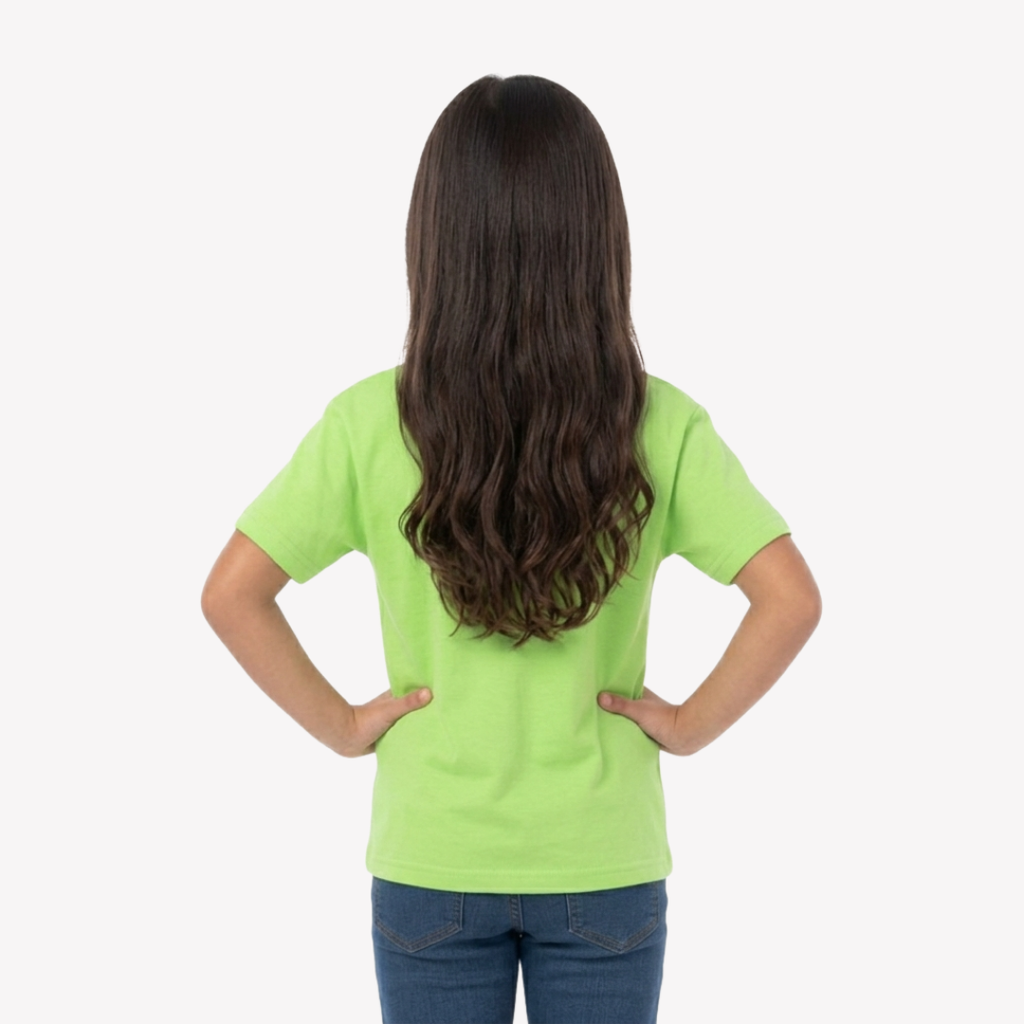 Playera Esencial Manga Corta Para Niño Unisex Color Verde Lima