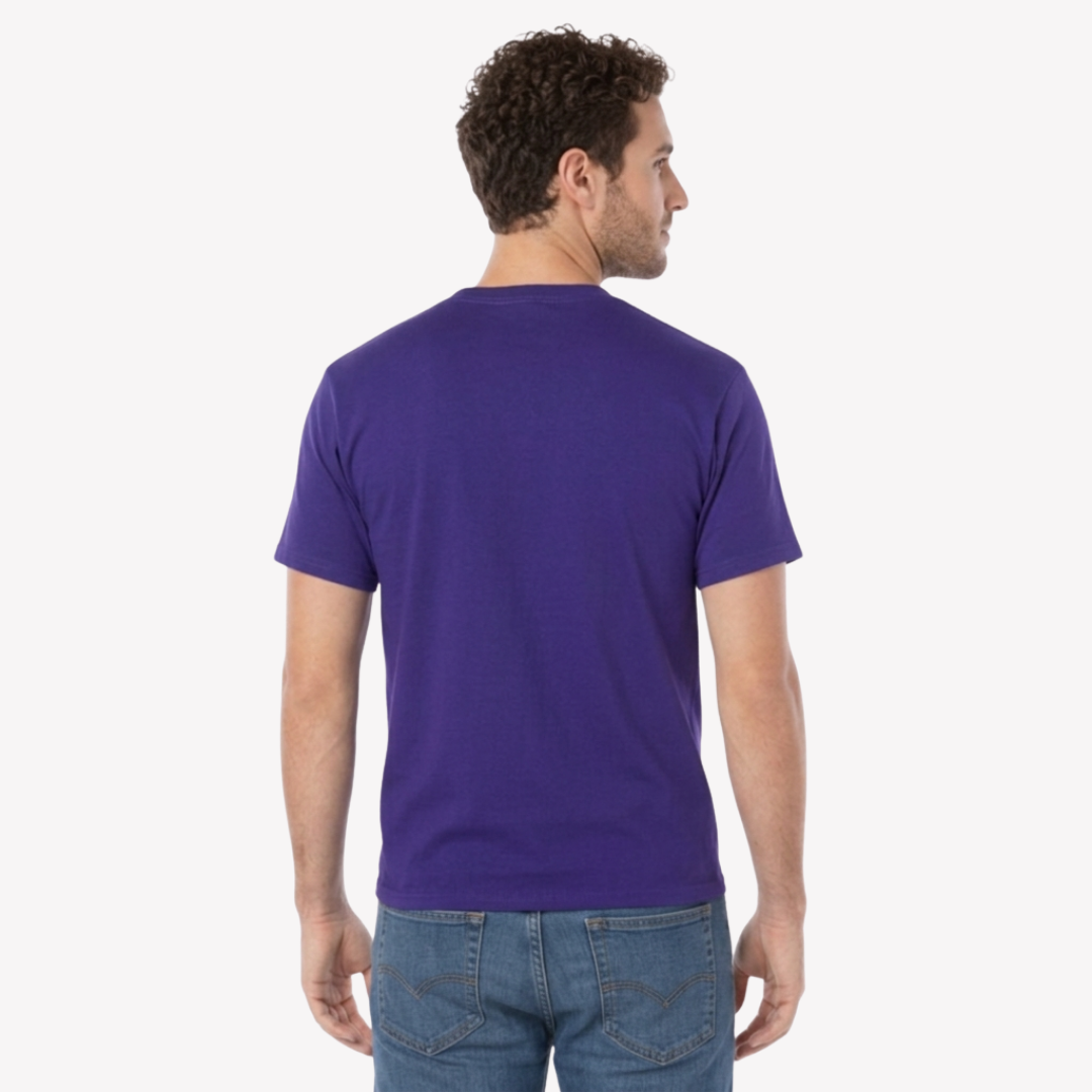 Playera Esencial Manga Corta Para Hombre Color Morado
