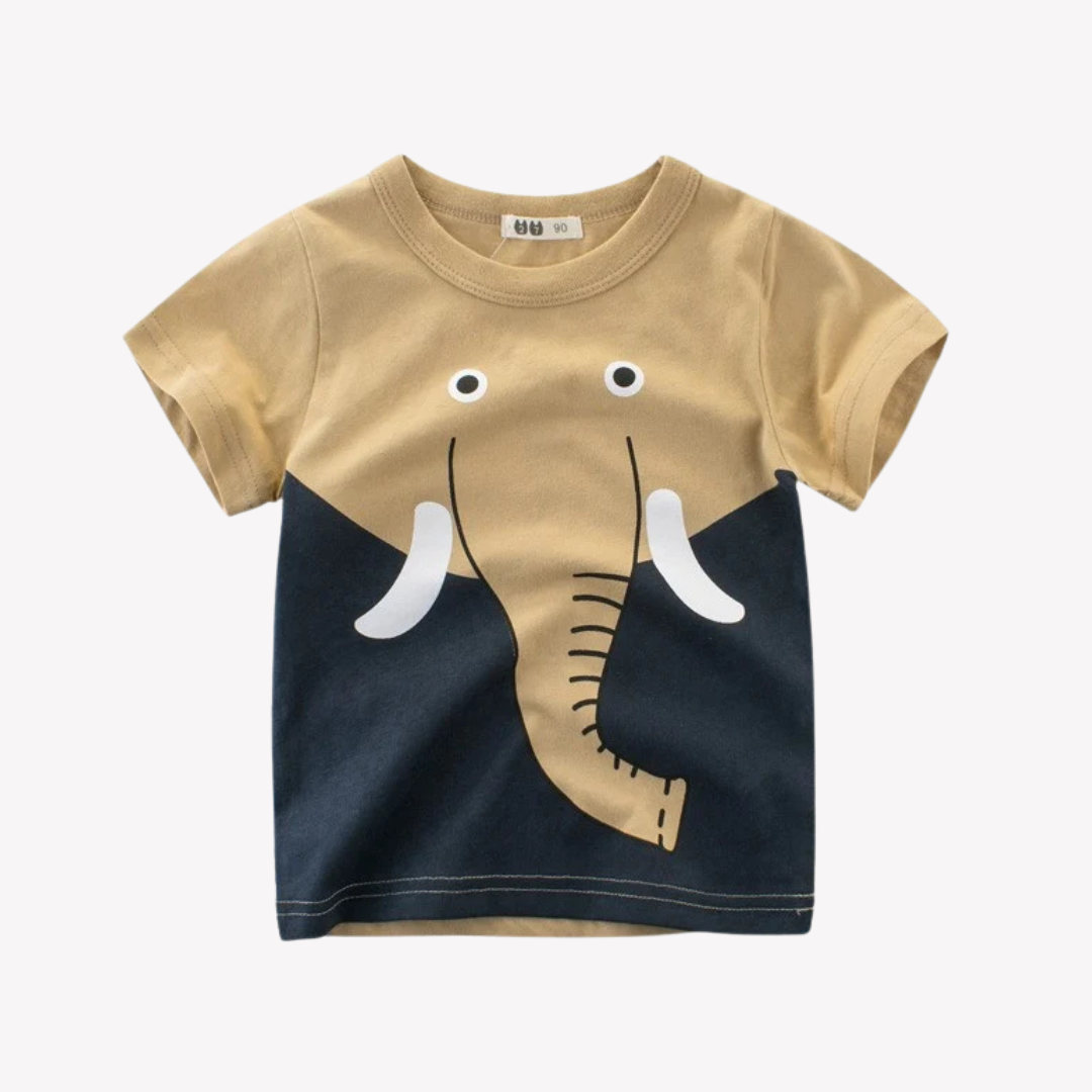 Playera de Niños Con Diseño de Elefante