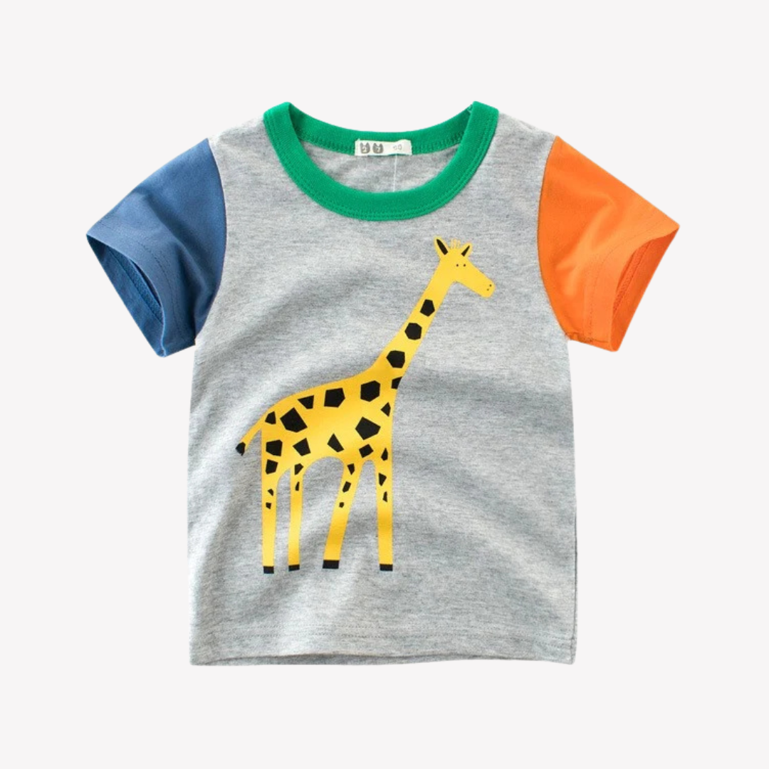 Playera de Niños Con Estampado de Jirafa