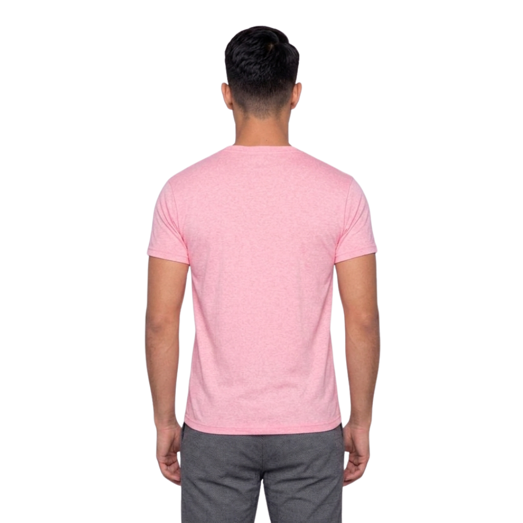 Playera Esencial Manga Corta Para Hombre Color Rosa Neón