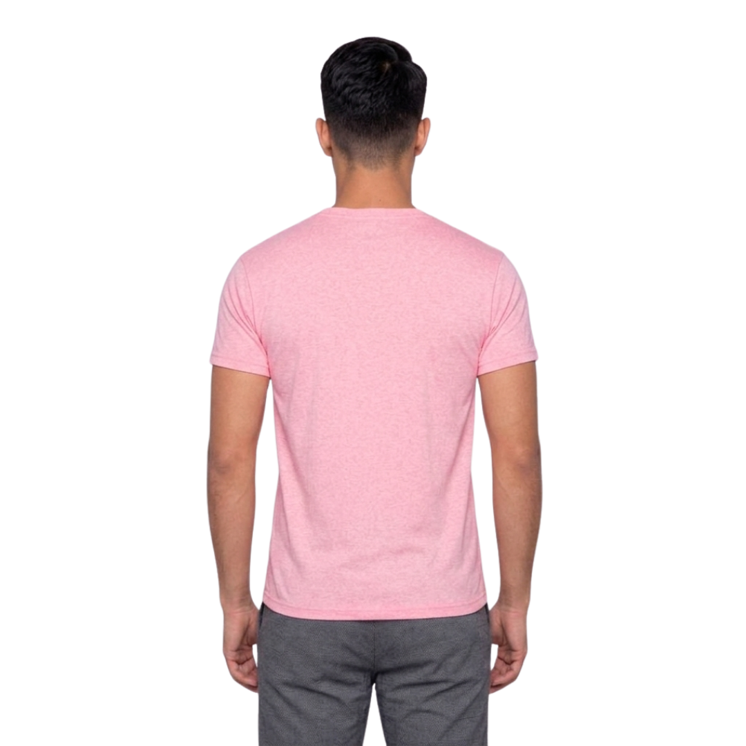 Playera Esencial Manga Corta Para Hombre Color Rosa Neón