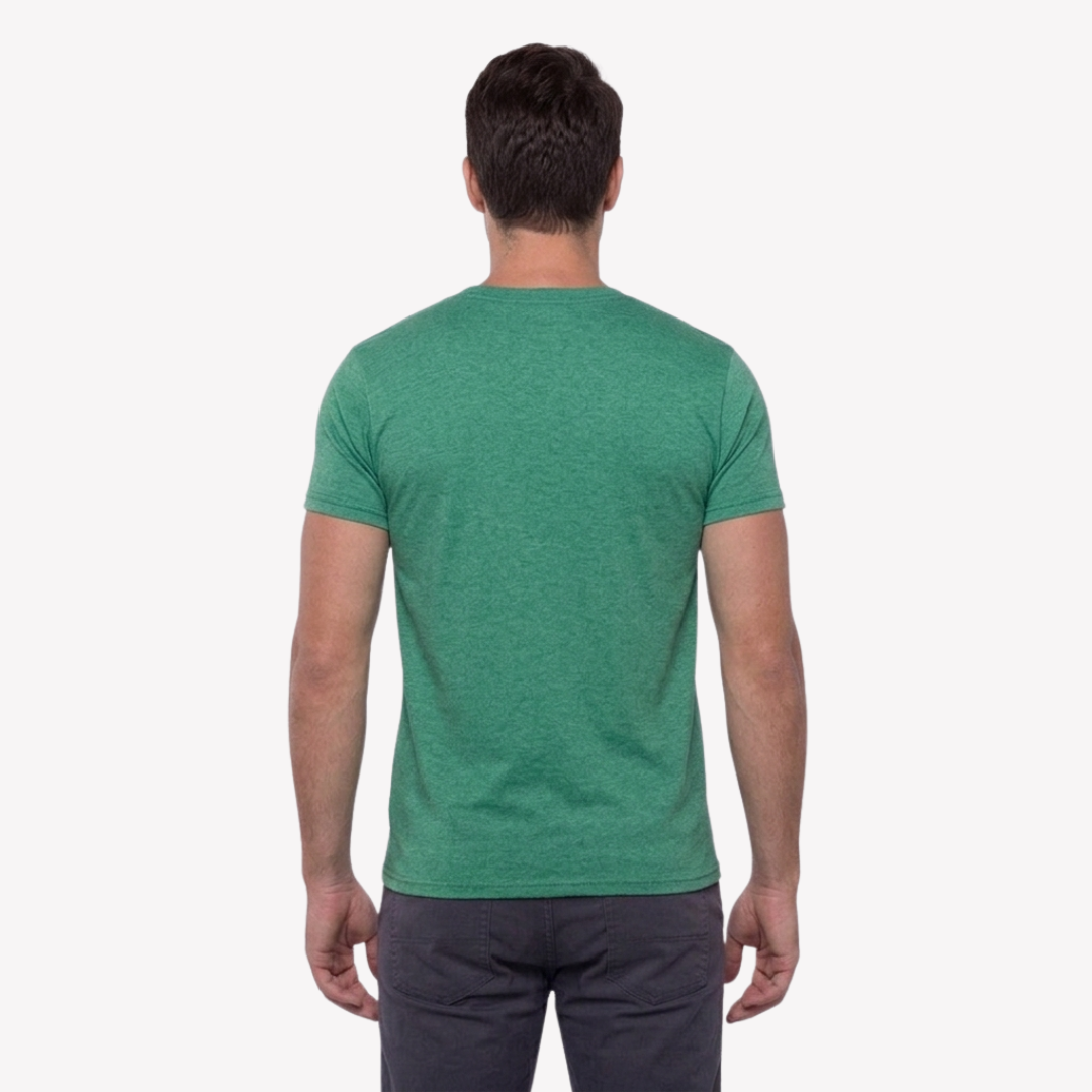 Playera Esencial Manga Corta Para Hombre Color Verde Jade Jaspeado