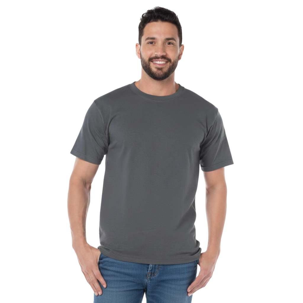Playera Cuello Redondo Manga Corta Para Caballero Color Carbón - EAMexico