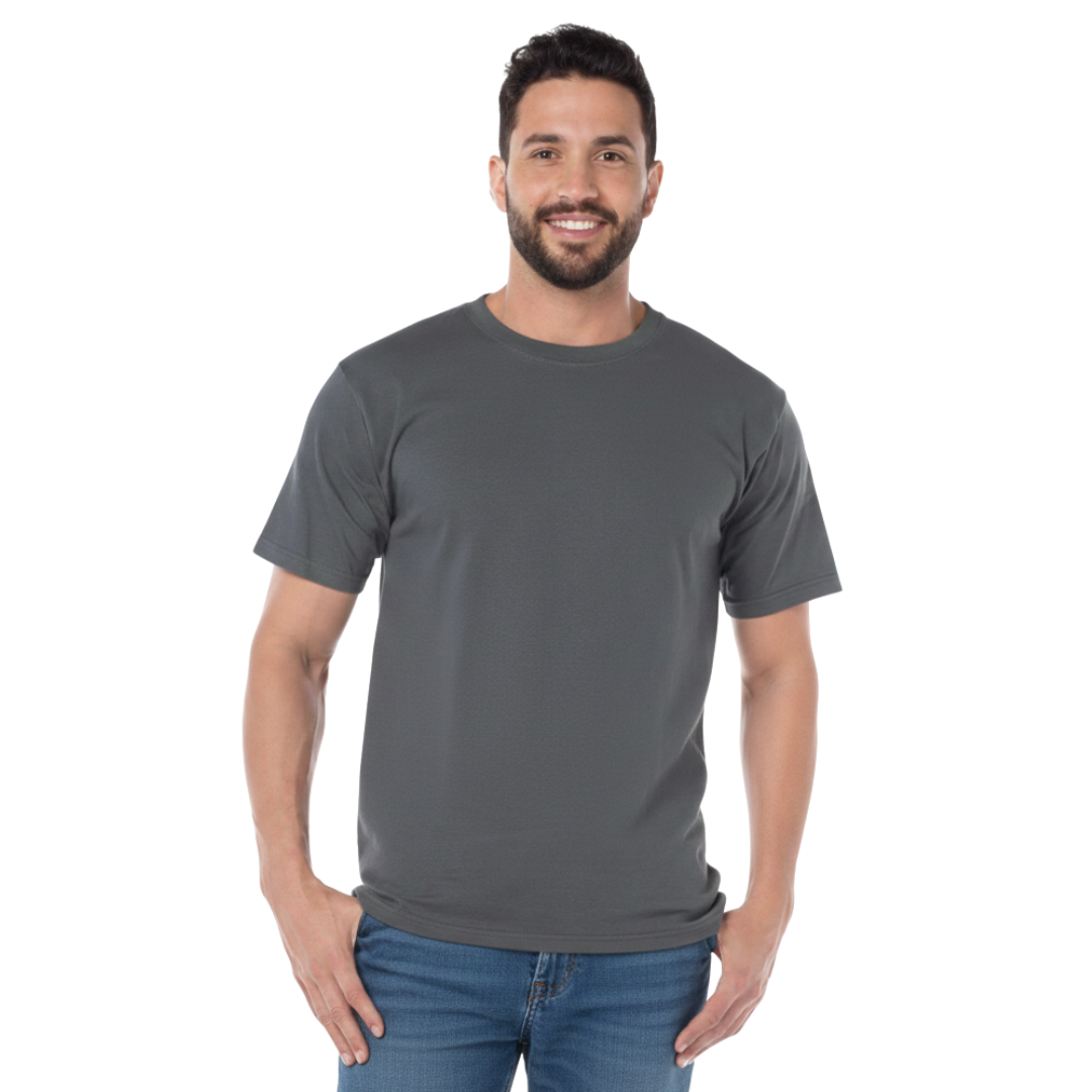 Playera Cuello Redondo Manga Corta Para Caballero Color Carbón - EAMexico