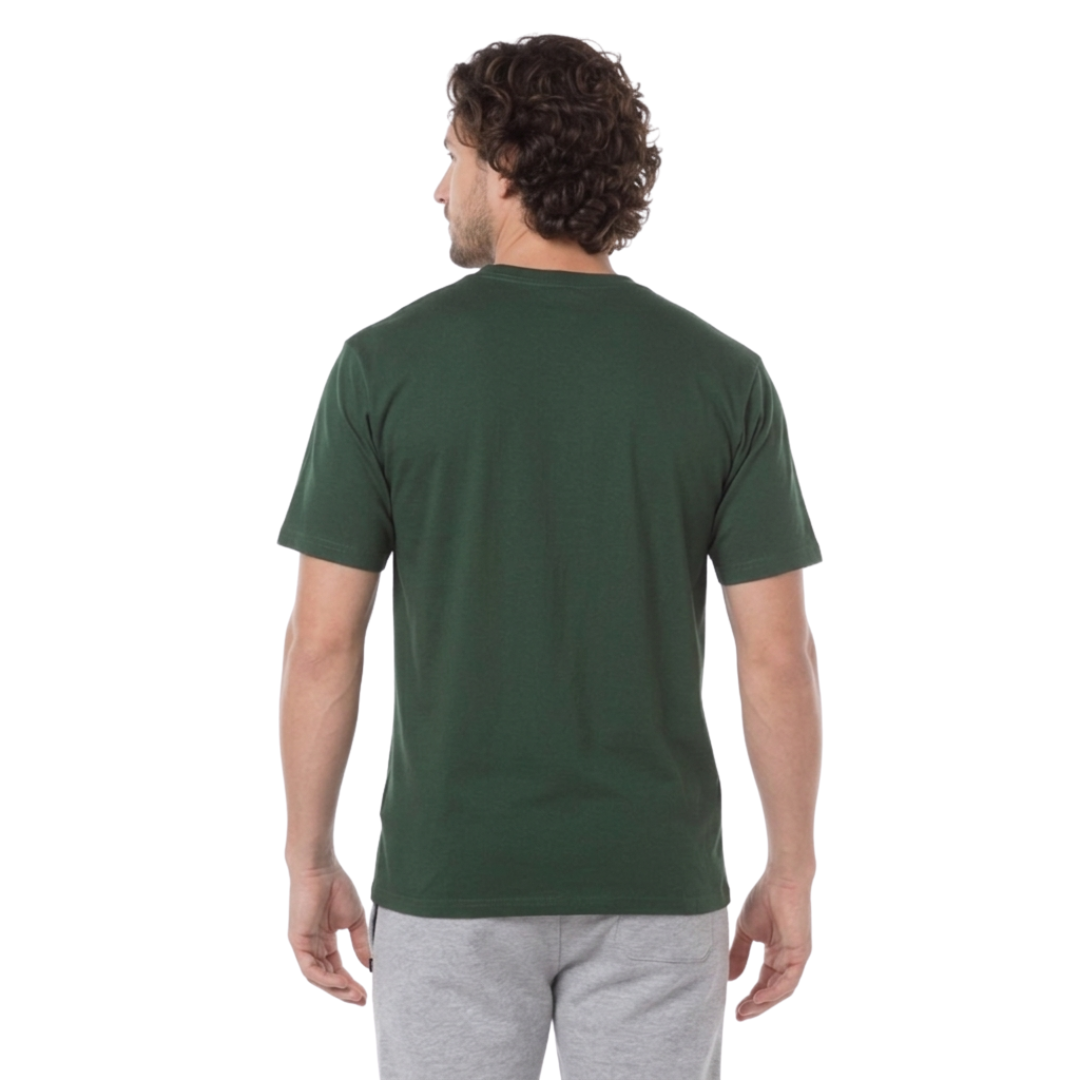 Playera Cuello Redondo Manga Corta Para Caballero Color Verde Bosque