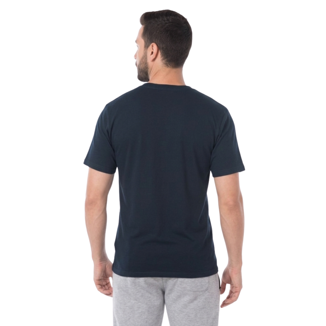 Playera Cuello Redondo Manga Corta Para Caballero Color Azul Marino