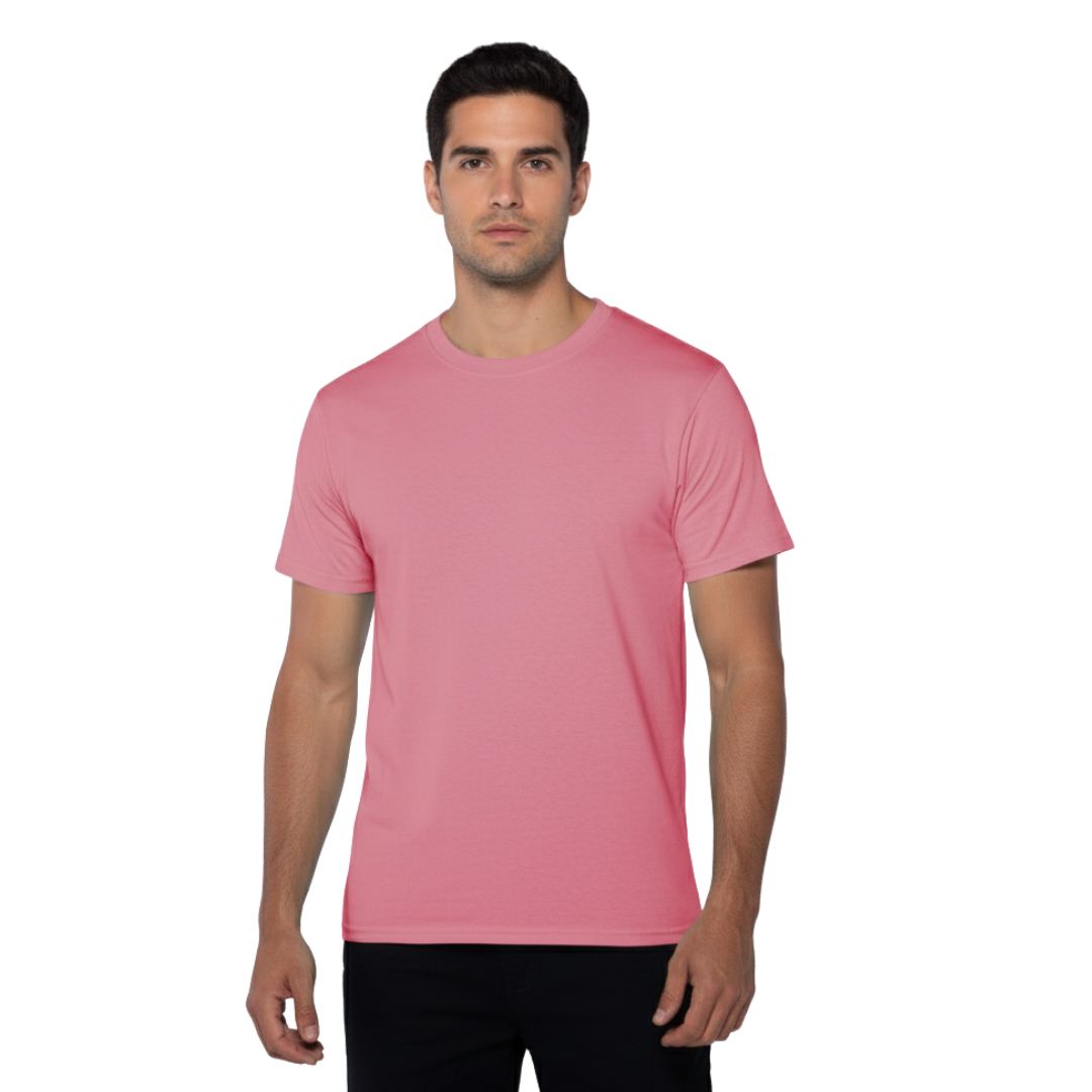 Playera Cuello Redondo Manga Corta Para Caballero Color Salmon