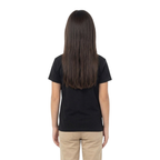Playera Cuello Redondo Manga Corta de Niño Unisex Color Negro