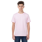 Playera Cuello Redondo Manga Corta Juvenil Unisex Color Rosa Pastel