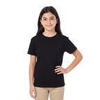 Playera Cuello Redondo Manga Corta de Niño Unisex Color Negro