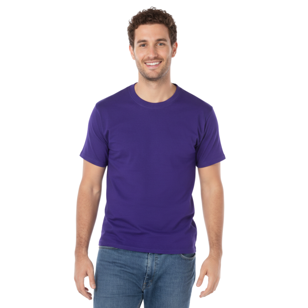 Playera Cuello Redondo Manga Corta Para Caballero Color Morado