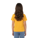 Playera Cuello Redondo Manga Corta de Niño Unisex Color Amarillo Mango