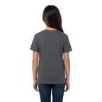 Playera Cuello Redondo Manga Corta de Niño Unisex Color Carbón