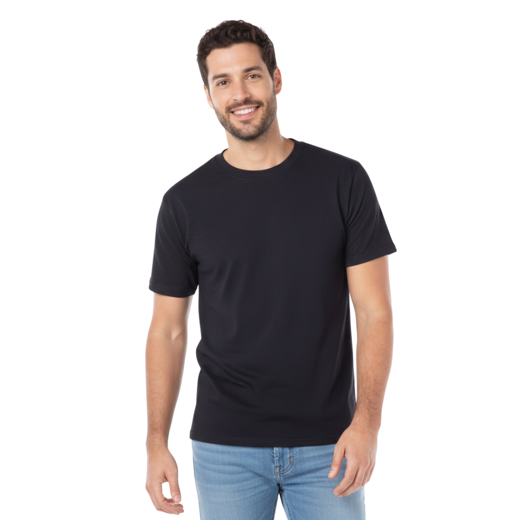 Playera Cuello Redondo Manga Corta Para Caballero Color Negro - EAMexico