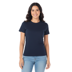 Playera Cuello Redondo Manga Corta Con Silueta Para Dama Color Azul Marino