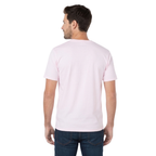 Playera Cuello Redondo Manga Corta Para Caballero Color Rosa Pastel